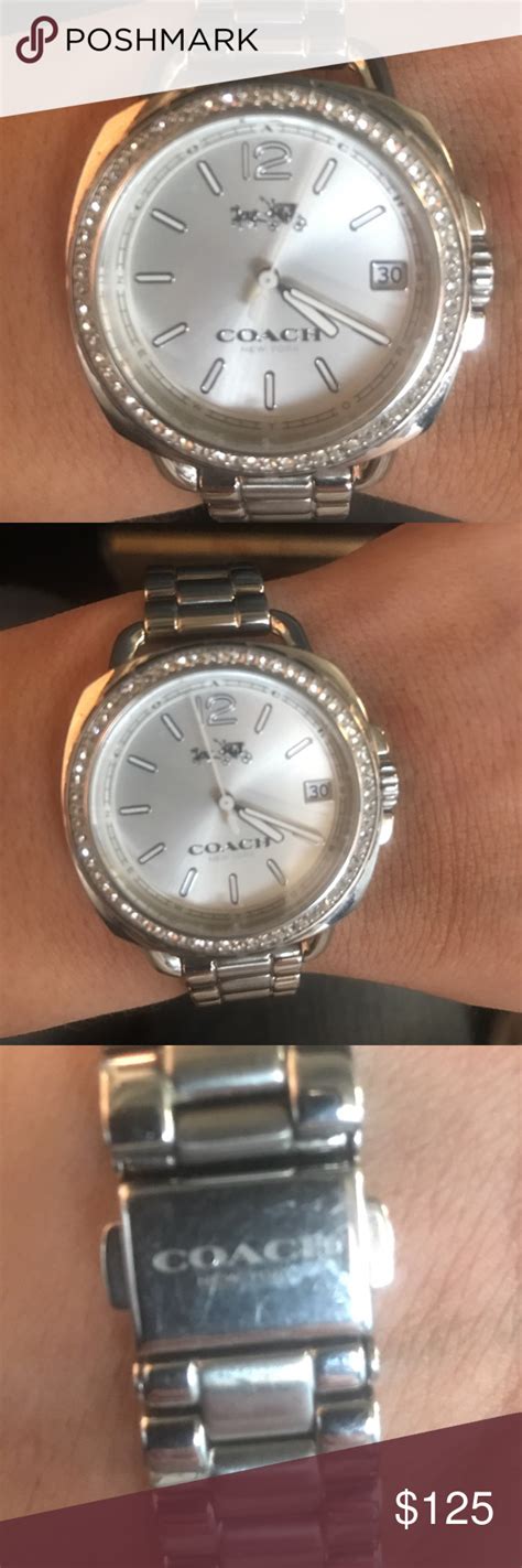 coach 6810 watch diamonds around.